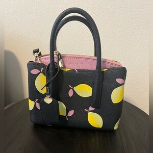 Kate spade lemon print mini Margaux bag